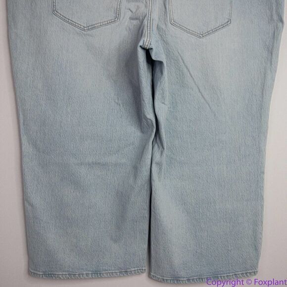 NEW Madewell‎ Plus Perfect Vintage Wide-Leg Crop Jean in Edmunds Wash, 28W - Picture 10 of 16